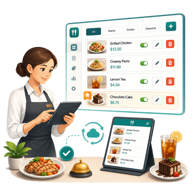 Kelola Menu dengan Mudah